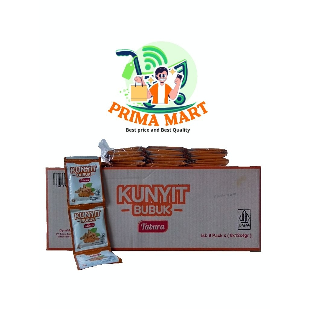 

Kunyit bubuk TABURA 4 gram [ 1 dus isi 8 pack]