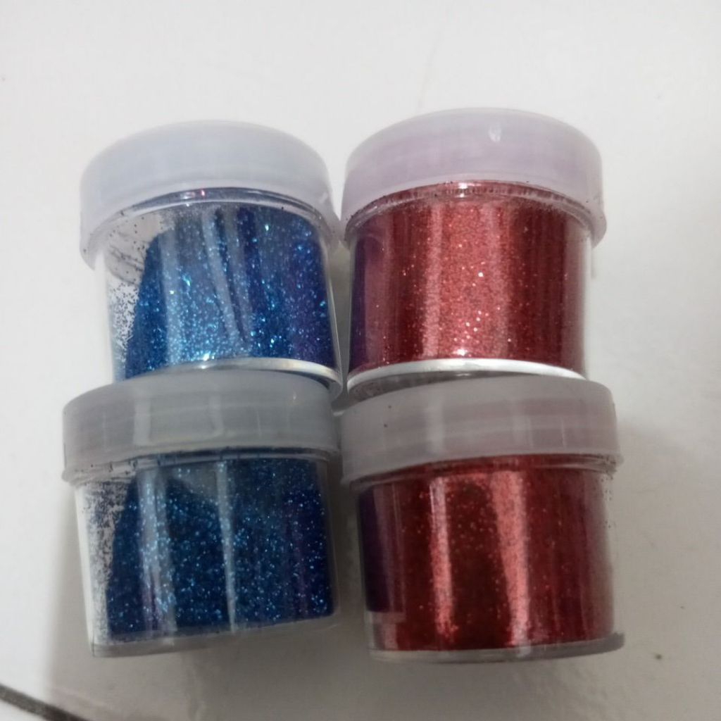 (6-8gr) Glitter Bubuk Halus/ Glitter Serbuk Halus/ Glitter Bubuk Pelangi/ Glitter Bubuk