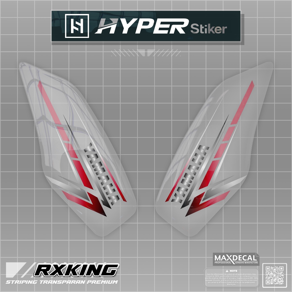 STRIPING TRANSPARAN RX KING/STIKER RX KING/STRIPING RX KING TRANSPARAN