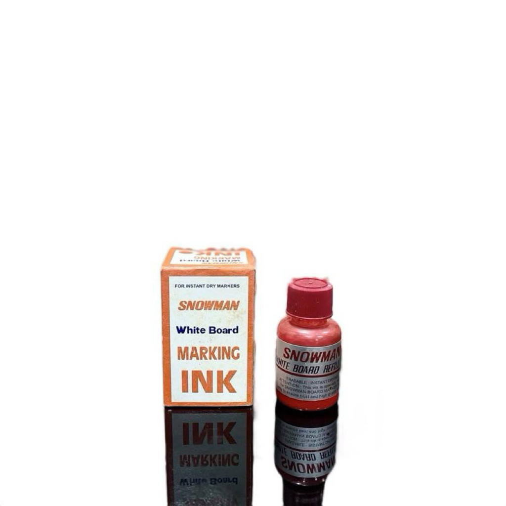 

Tinta Spidol Snowman White Board Warna Merah / Refil Isi Tinta WB Snowman Merah