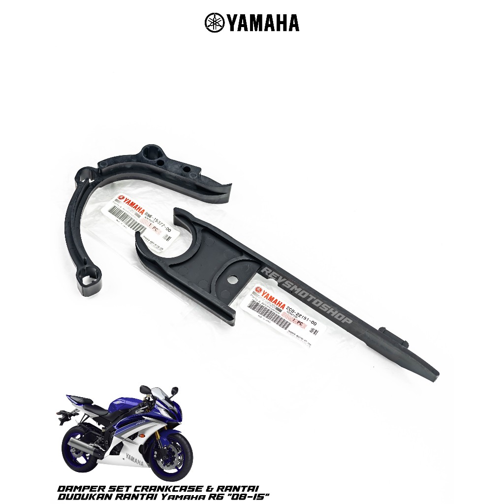 YAMAHA PART R6 08-15 DAMPER SET CRANKCASE & RANTAI (DUDUKAN RANTAI) ORIGINAL