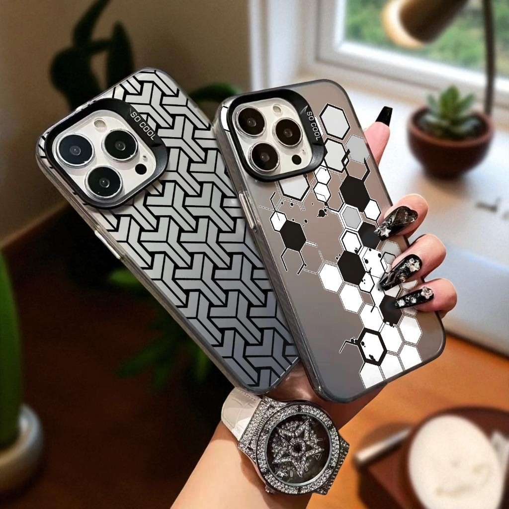 Softcase So Cool Imd Case Tecno Pova 6 Pova 6 Pro Spark 20 Pro + plus Motif GEOMETRI Casing Hp Aesth