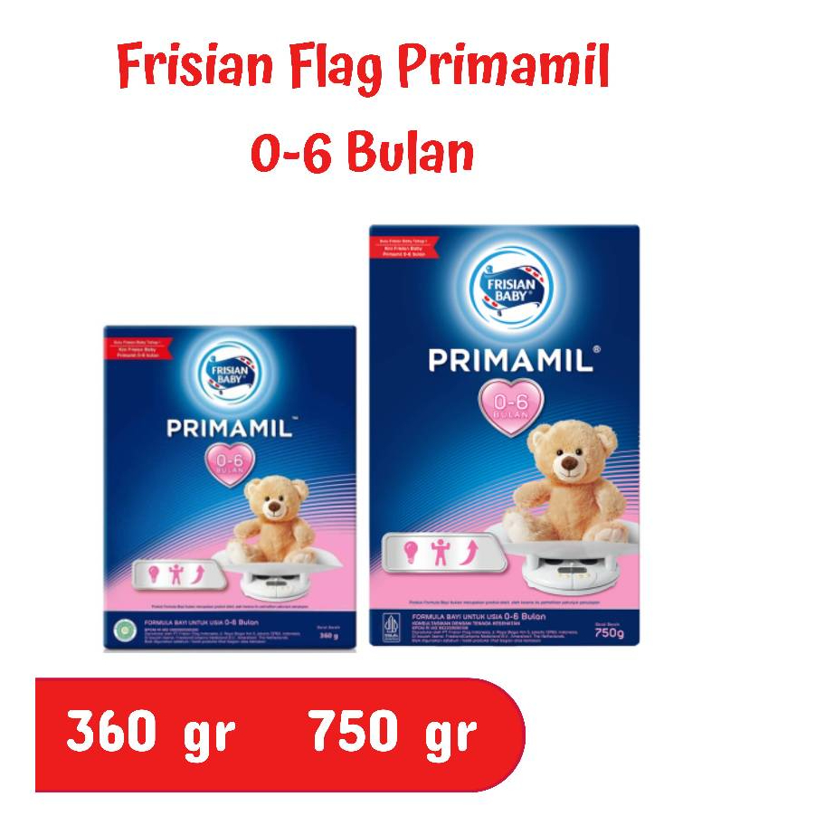Frisian Flag Primamil Susu Formula Bayi 0-6 Bulan 360 gr/750 gr