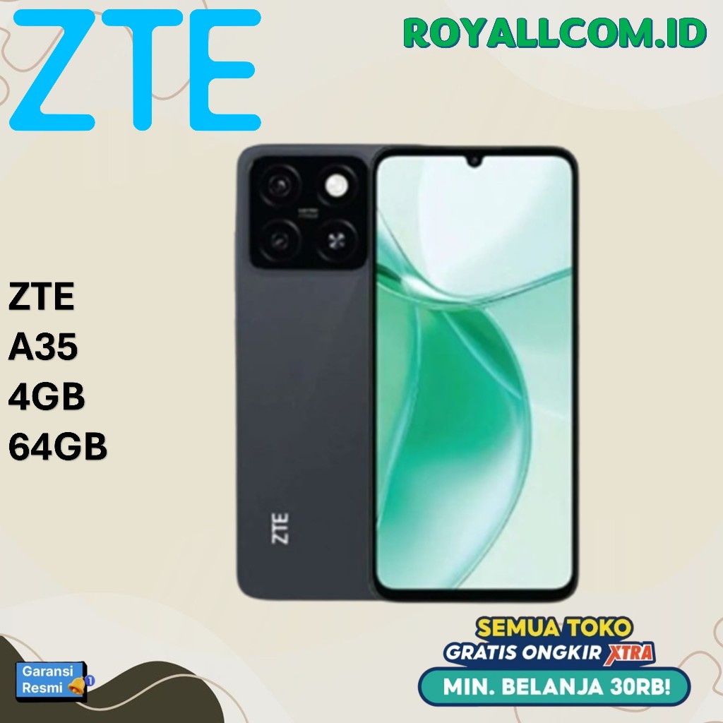ZTE A35 Smartphone 4GB dan 64GB Garansi Resmi Indonesia