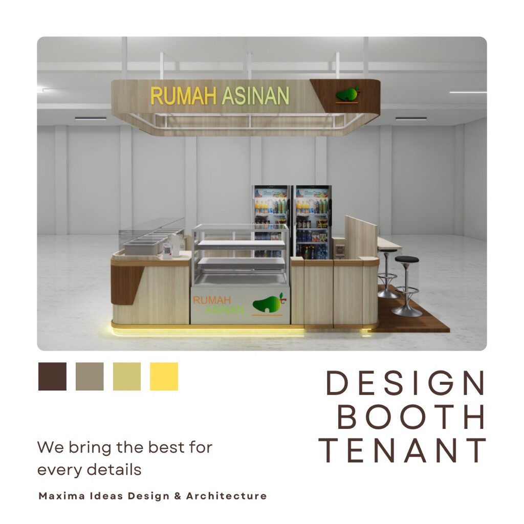 Jasa Desain Booth Stand Stall Tenant | Jasa Design Kontainer  [Tanpa Minimal Ukuran]
