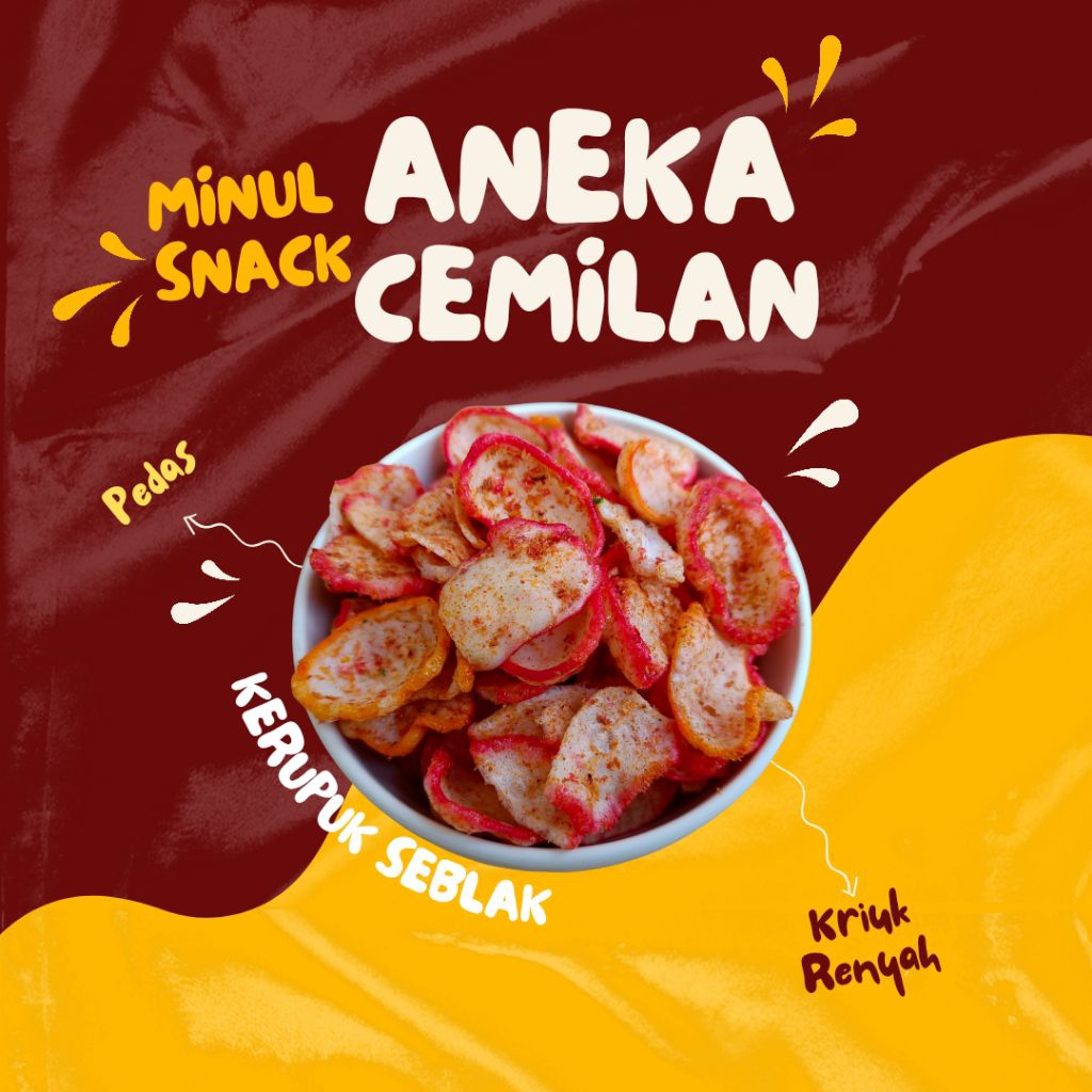 

Kerupuk seblak pedas kriuk renyah