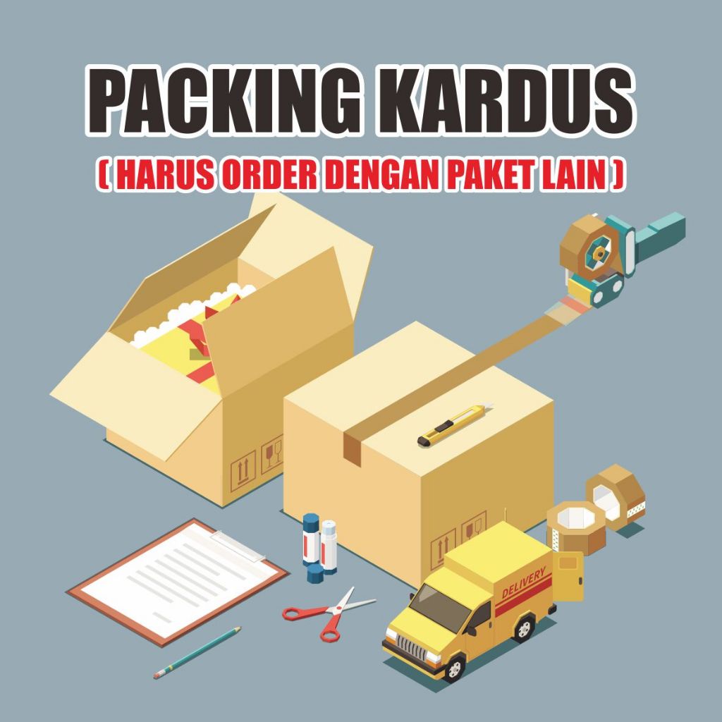 

Packing Kardus / Save Packing / Paket dengan Kardus