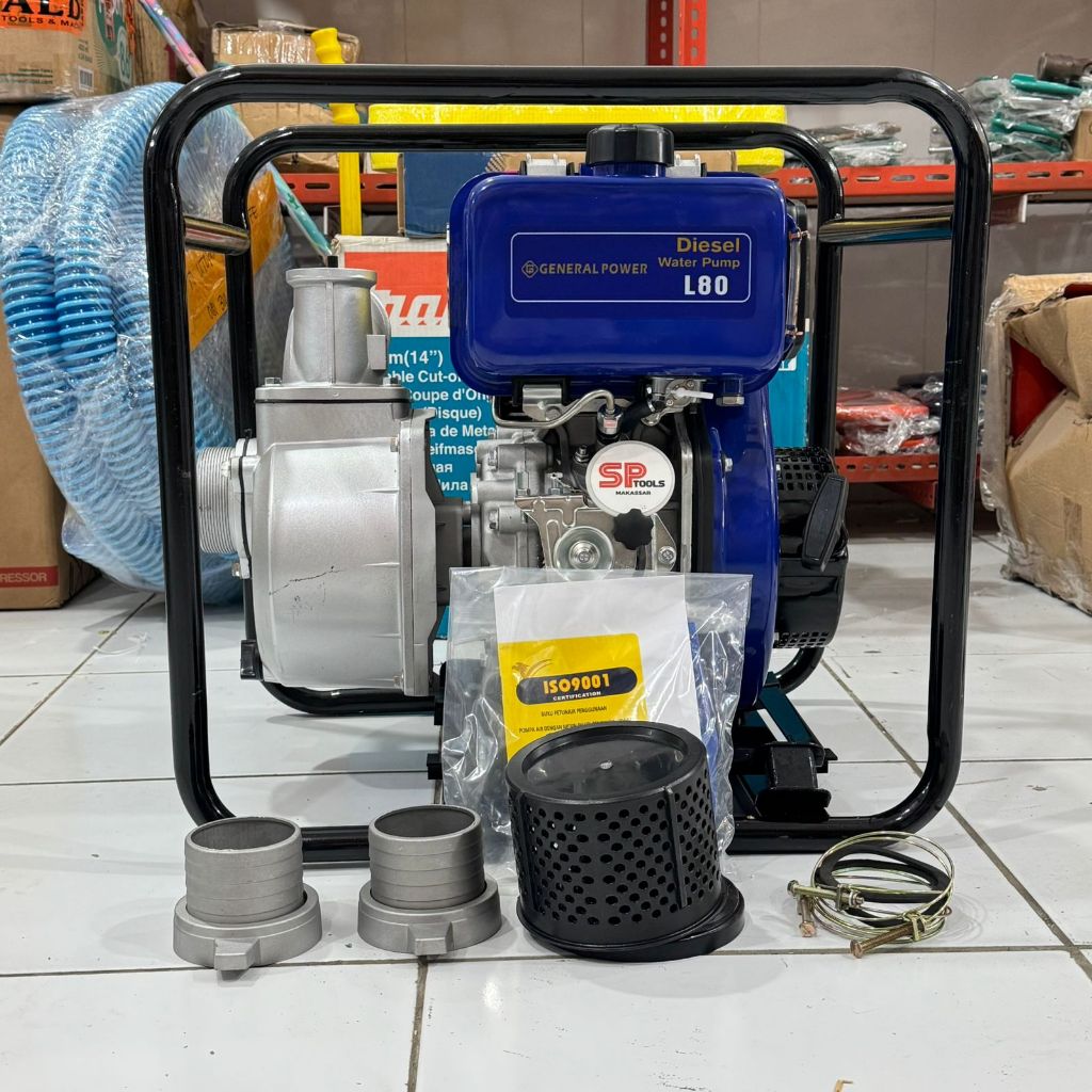 MESIN POMPA AIR IRIGASI ALCON ALKON / WATER PUMP DIESEL SOLAR 3" 3 INCH GENERAL L80
