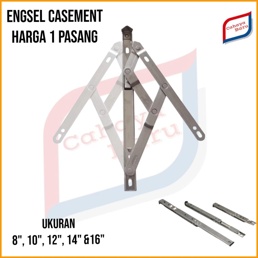 engsel casement engsel jendela aluminium engsel kesmen harga 1 set (2 pcs)