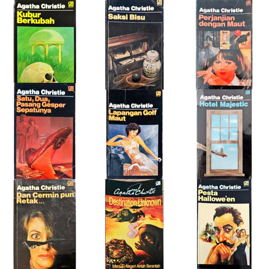 Novel Agatha Christie Cabutan - Novel Misteri Agatha Christie - Preloved Gramedia