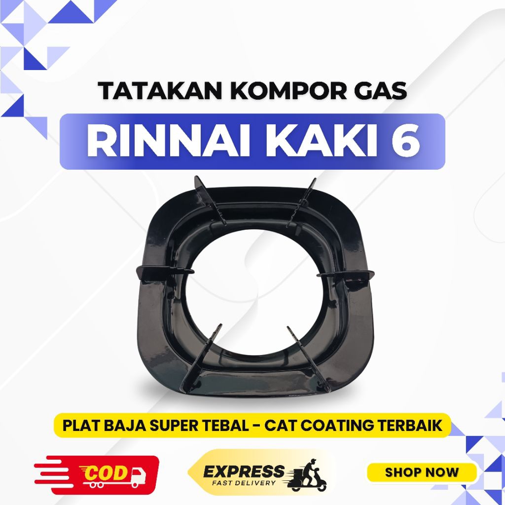 Tungku Kompor Gas Rinnai Kaki 6 RI 712BGX RI 712T / RI 712A - Tatakan Kompor Gas Rinnai Kaki 6