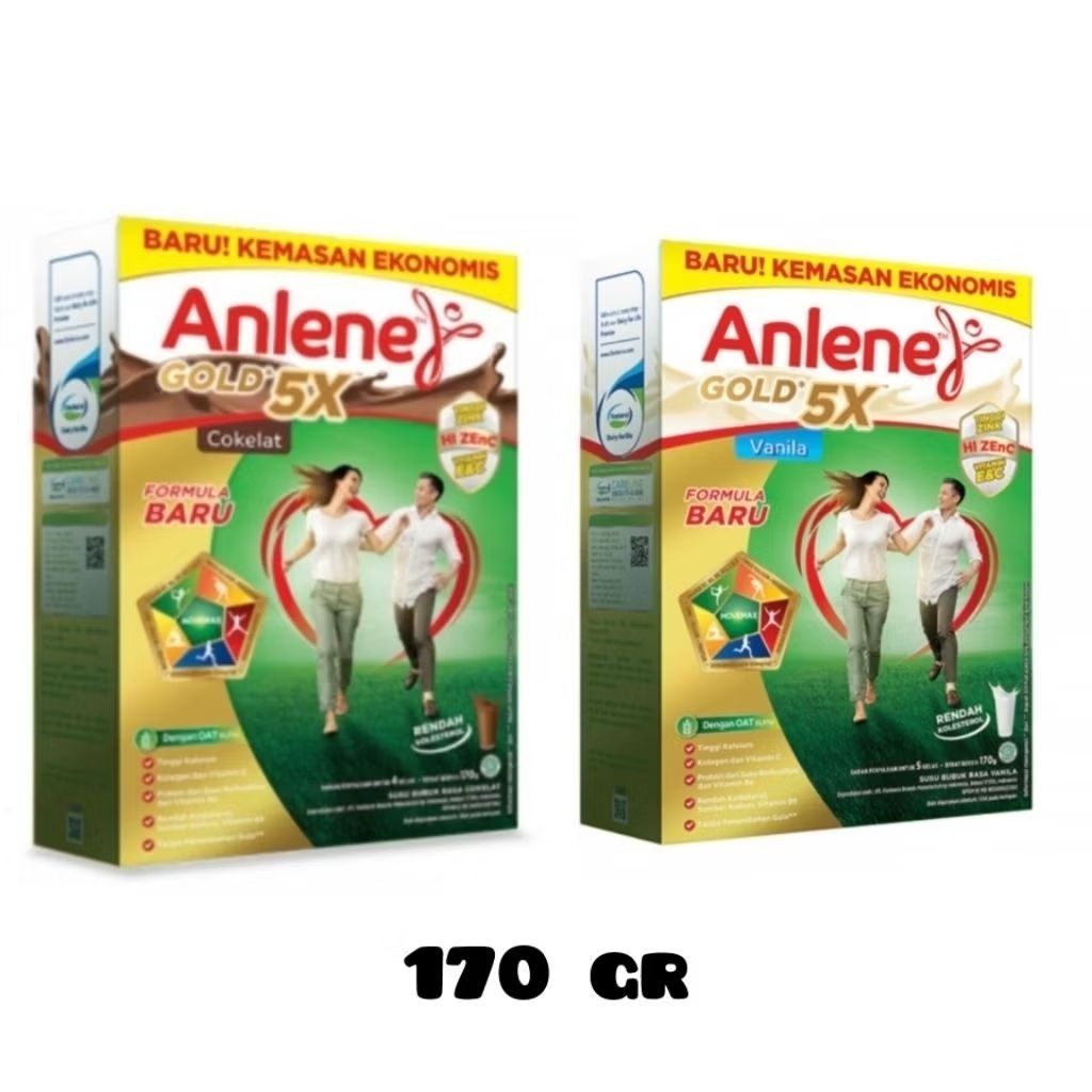

Anlene Gold Coklat & Vanilla 170g