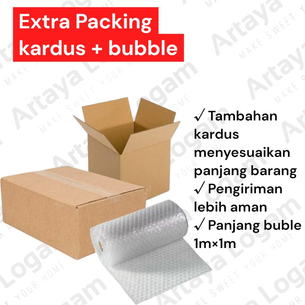 

Extra Packing Kardus dan Bubblewrab / Packing Tambahan