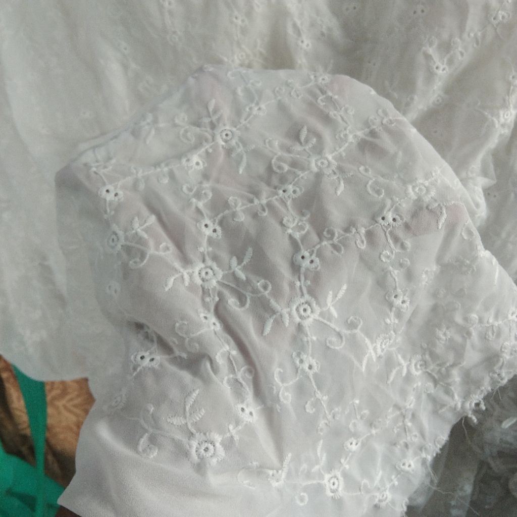 Kain sifon bordir,sutra | Harga/0,5m | bahan sifon bordiran | bahan sifon bordir | kain sifon bordir