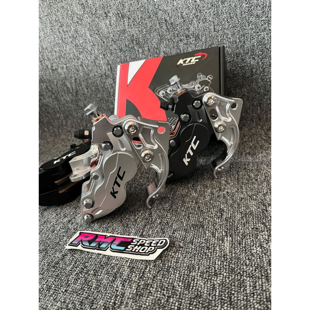 Paket Kaliper Ktc racing 4piston 4p Axial Mio smile / Mio soul ukuran disc 220mm 260mm / Kaliper Ktc