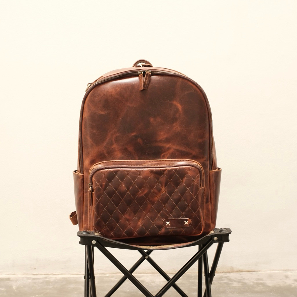 Leather Custom - Leather Backpack - Tas ransel kulit