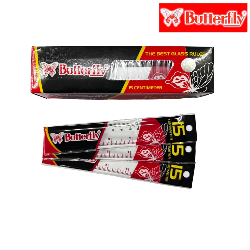 

Ruler | Penggaris Butterfly 15 cm (1 PCS)