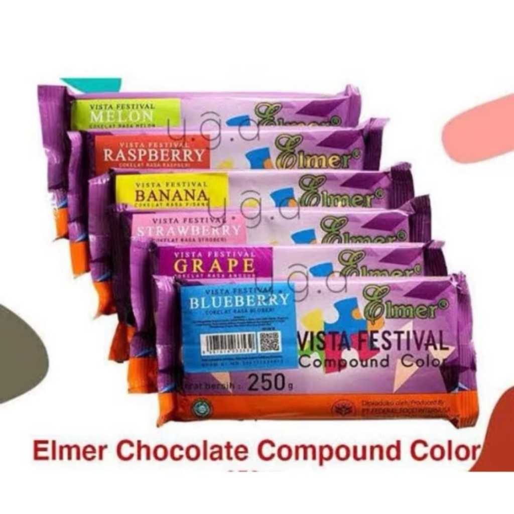 

ELMER CHOCOLATE BLOCK COLOUR 250GR / ELMER CHOCOLATE COLOUR COMPOUND 250GR