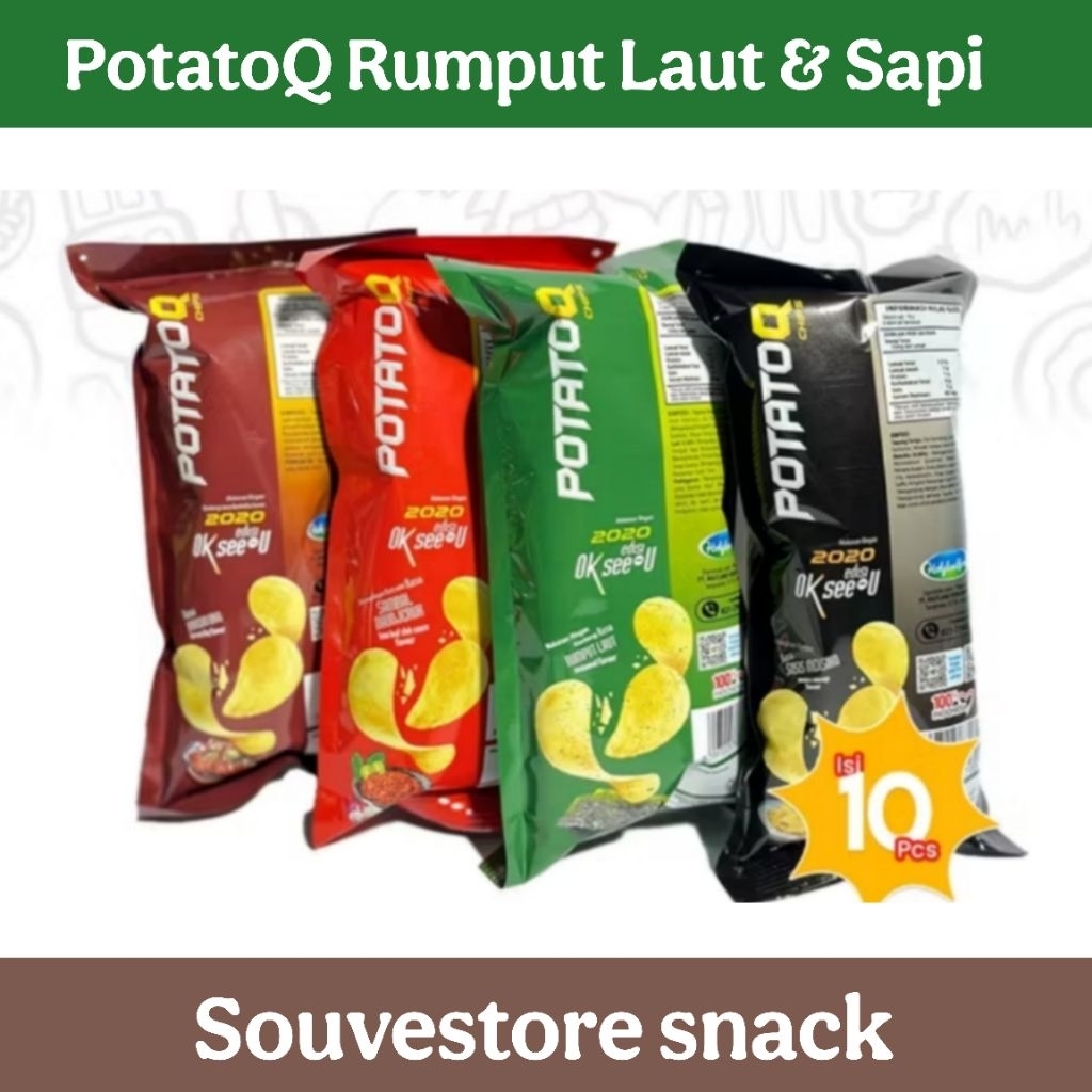 

PotatoQ Snack Kentang All varian isi 10
