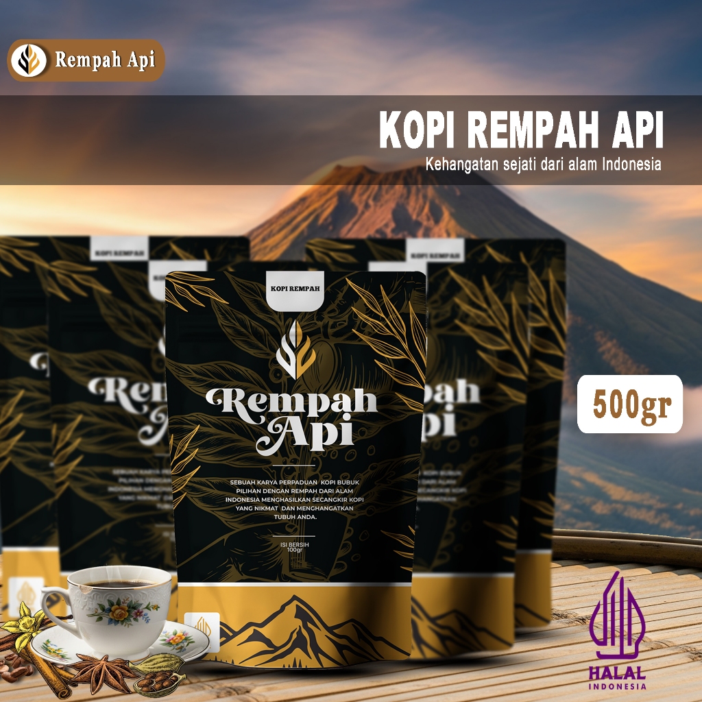 

Kopi Rempah Api 500gr (Kopi Robusta, Jahe Emprit, Cengkeh, Kapulaga, Kayumanis, Jinten Hitam)