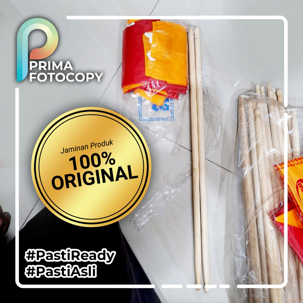 Sepasang (2 bendera + 2 tongkat) BENDERA SEMAPHORE / STICK SEMAPHORE / BENDERA PERLENGKAPAN PRAMUKA 