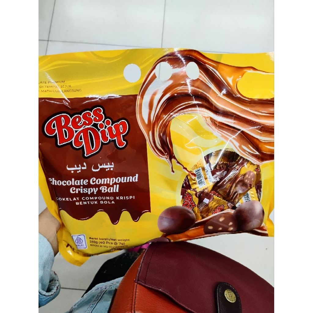 

Bess Diip Chocolate Crispy Balls 40Pcs x 7gr
