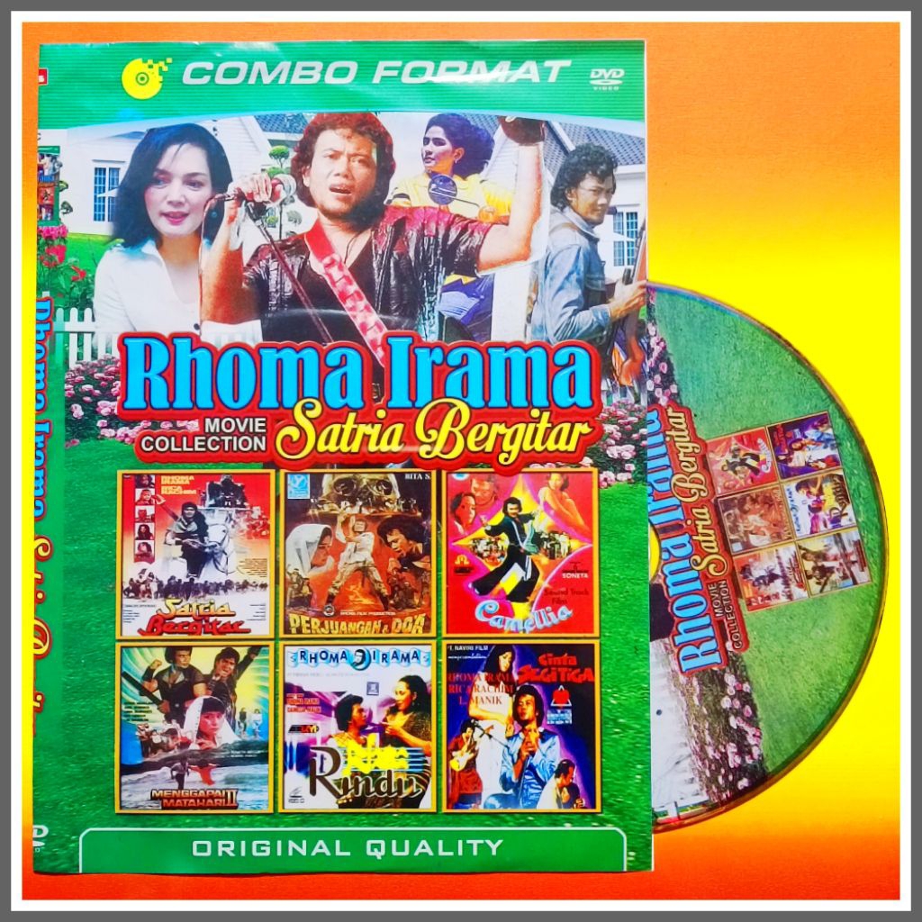 Kaset Film Indonesia Jadul Koleksi Rhoma Irama Pilihan Satria Bergitar Campuran isi 6in1