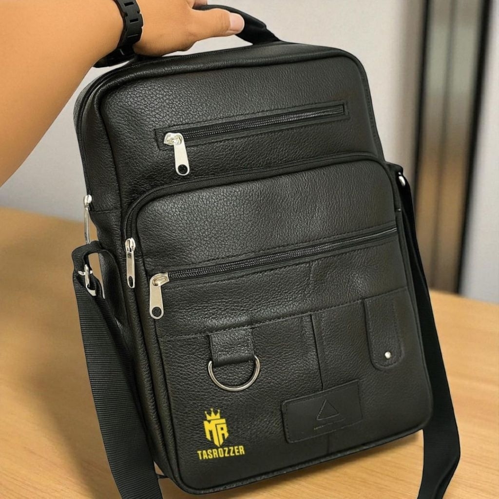 Tas kantoran kulit asli muat laptop dan map uk jumbo