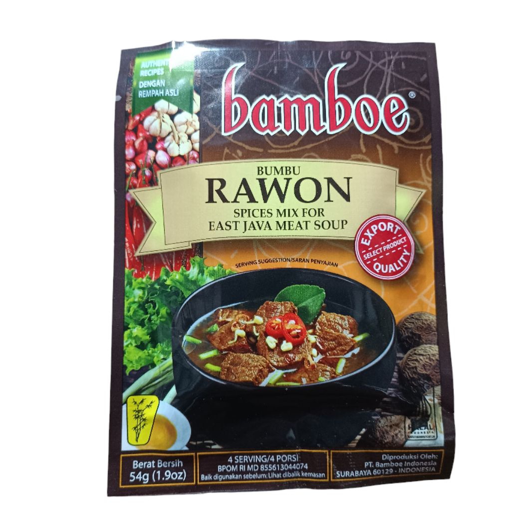 

Bumbu Instant Rawon Bamboe Bambu Bambo Keluwak 54gr