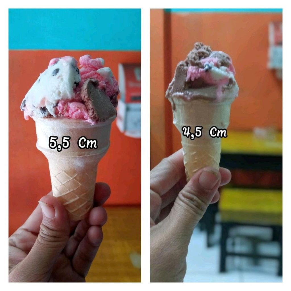 

Cone Es Mcd 4,5 Cm & 5,5 Cm, isi 100 pcs-200 pcs
