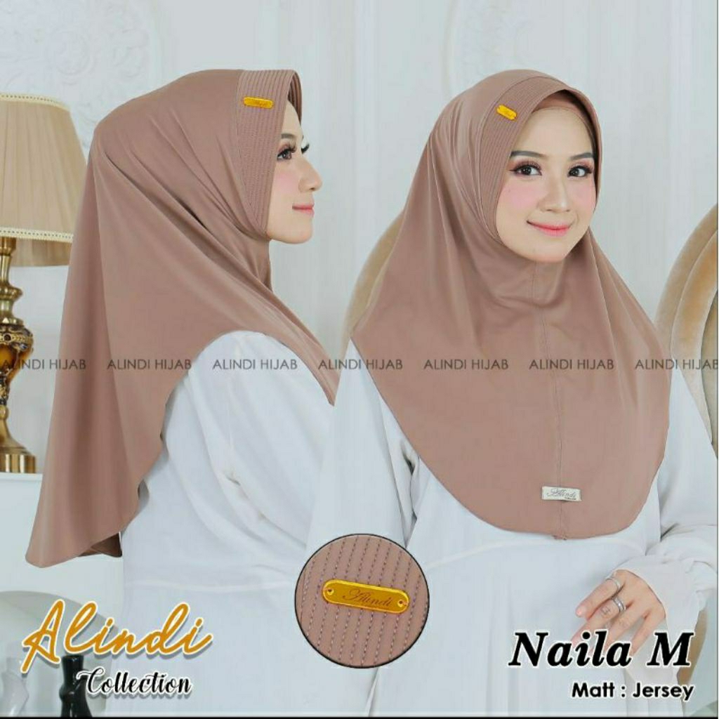 hijab Nayla M jersey premium BY ALINDI COLLECTION