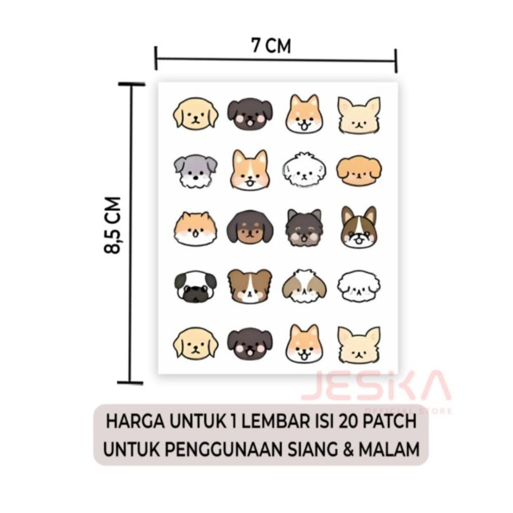 ACNE PATCH, ACNE PATCH TEMPEL, STIKER JERAWAT, ACNE PATCH PIMPLE, ACNE PATCH KARAKTER, TEMPELAN JERA