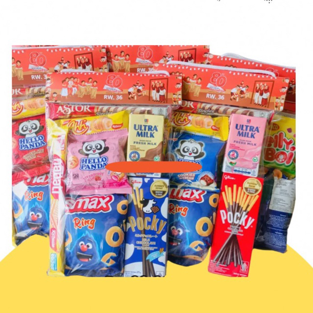 

Ready instan snack ultah hampers snacktenteng goodiebag ulang tahun anak