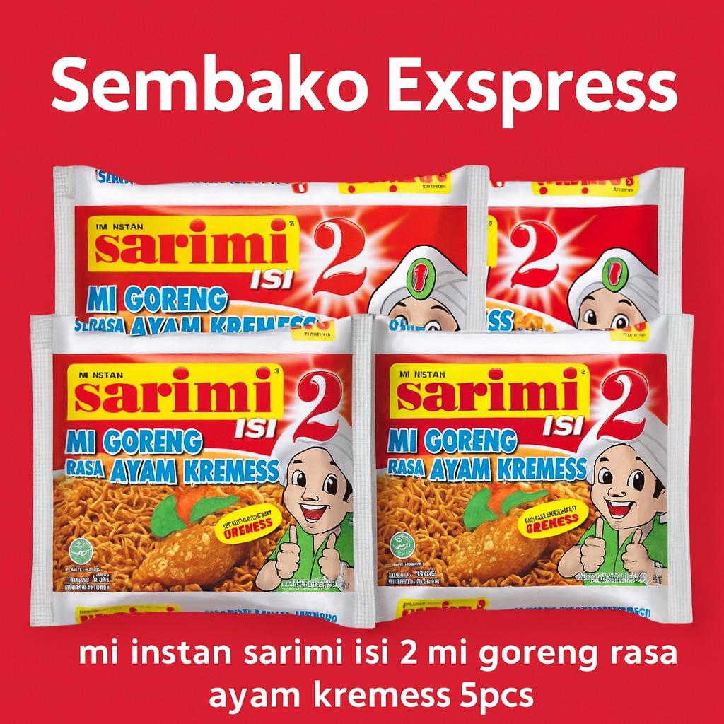 

Sarimi Isi 2 Mi Goreng Rasa Ayam Kremess 5pcs – Mi Instan Gurih dan Renyah