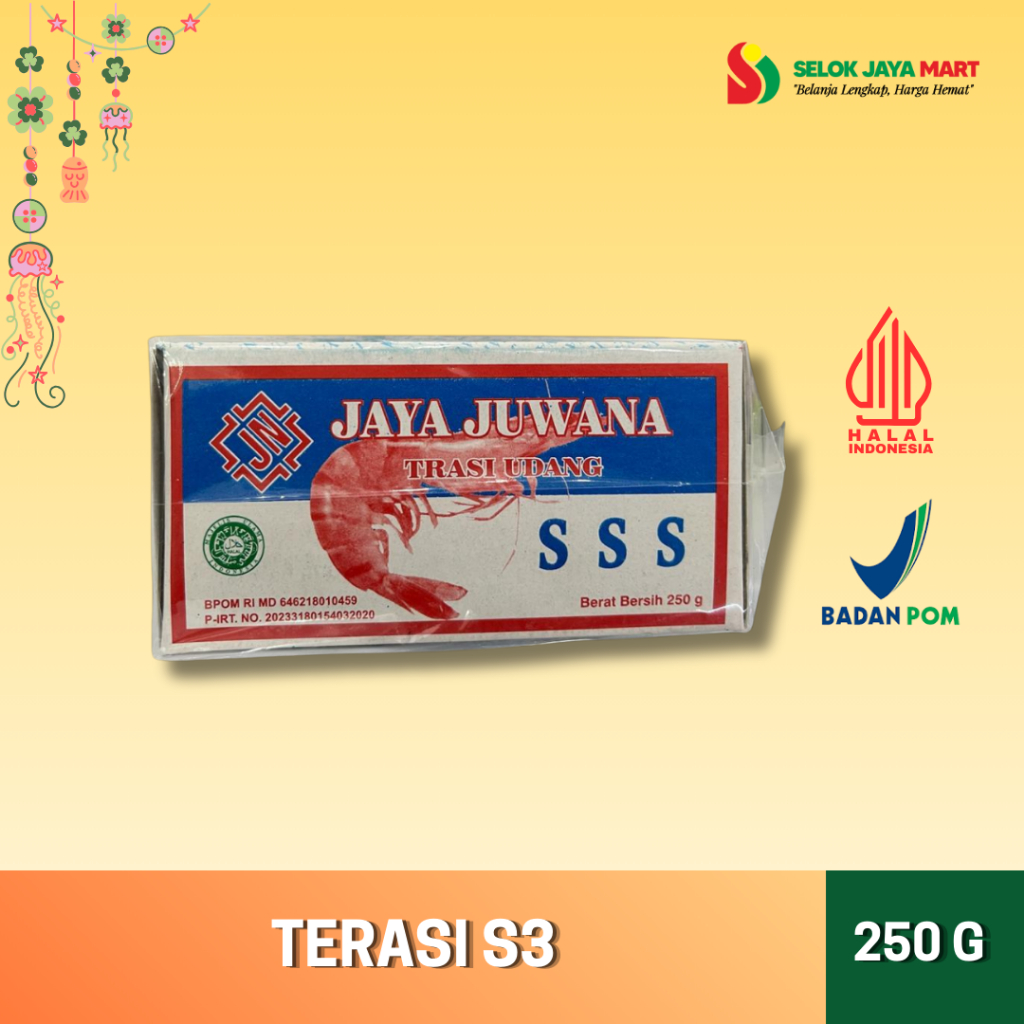 

TERASI UDANG S3 JAYA JUWANA 250G