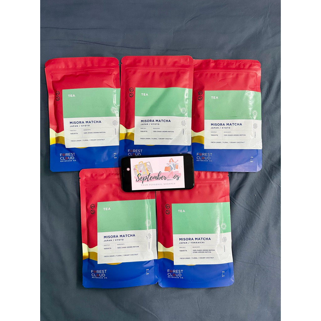 

READY Forest Cloud Misora Matcha Powder 100g Japan Ceremonial Grade Matcha from Kyoto 100% Shade Grown Matcha