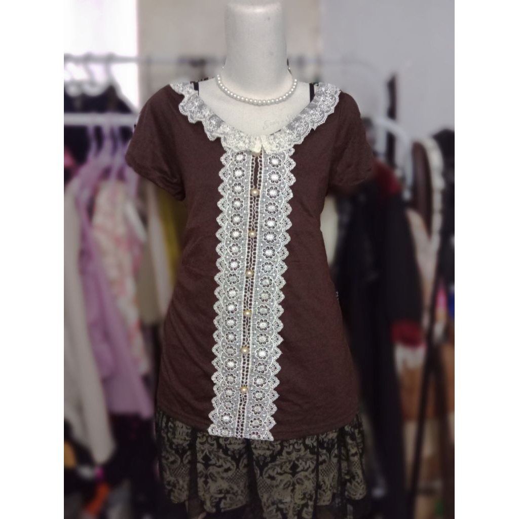 milkmaid top / lest rose / mori fairy / vintage top / vintage skirt / medieval