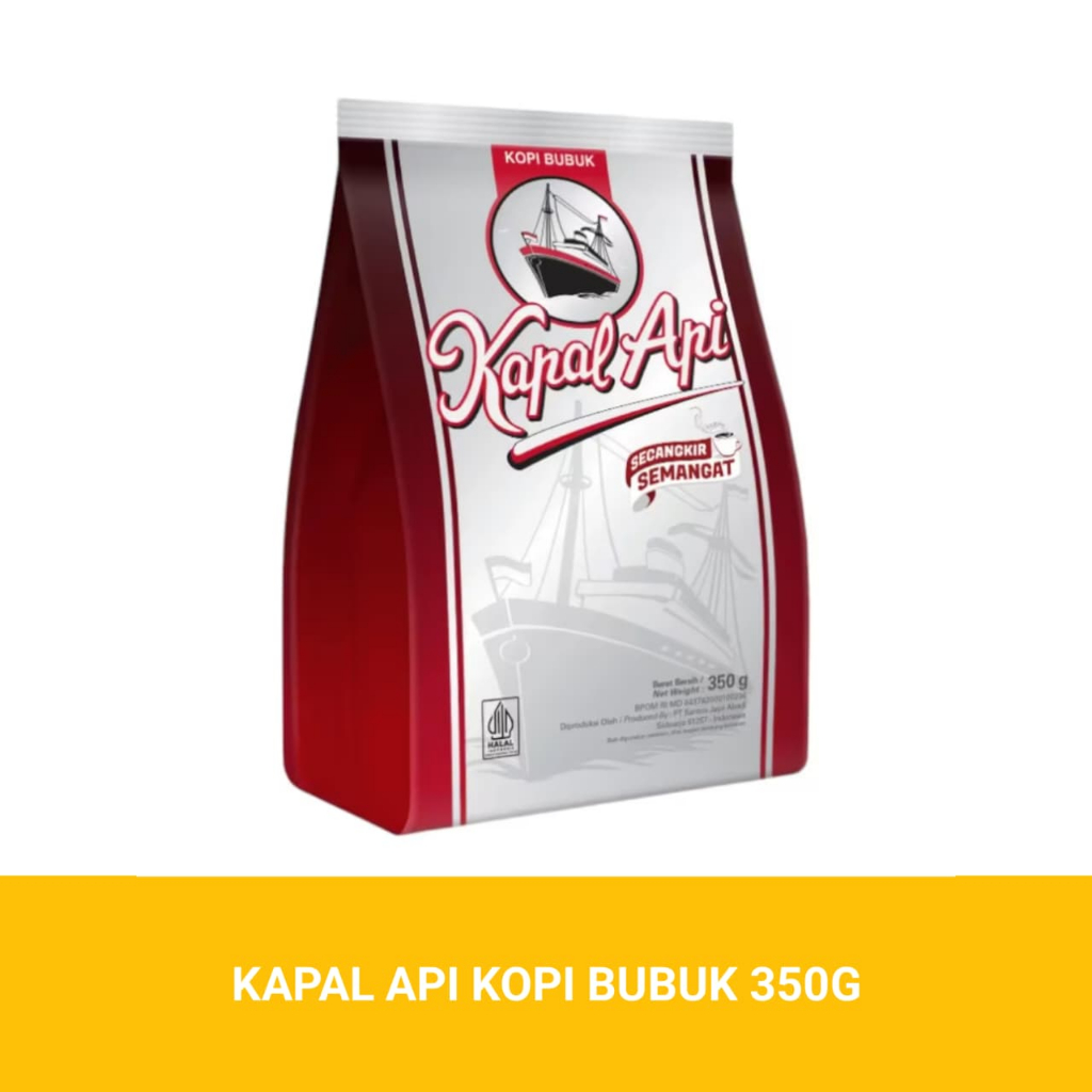 

KAPAL API SILVER BUBUK 350G | KOPI KAPAL API BUBUK TANPA GULA 350