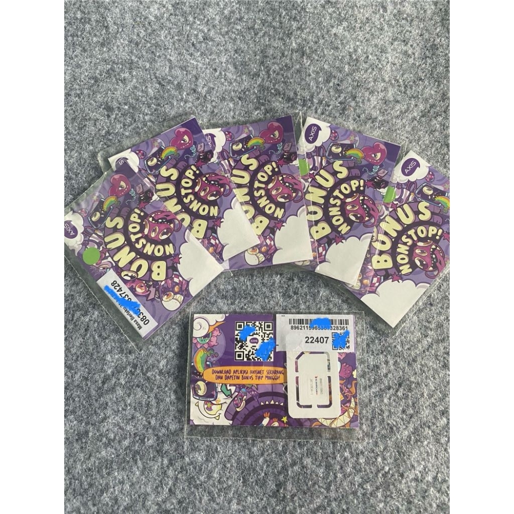 SP / Kartu Perdana Axis, Belum Registrasi, Kuota 3 GB