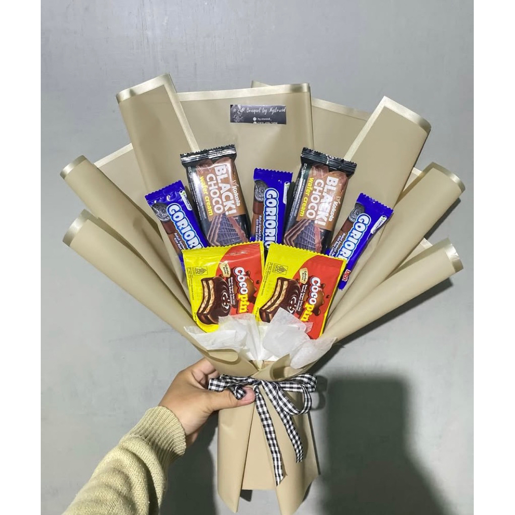 

BUKET SNACK (isi snack random) UNTUK HADIAH ULTAH DLL