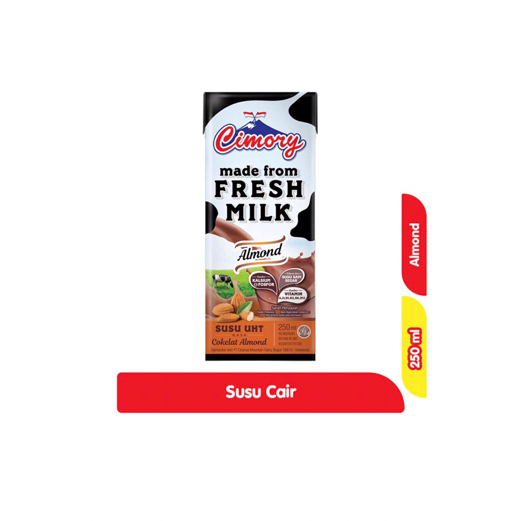 

Cimory Susu UHT Cokelat Almond Kotak 250 ml