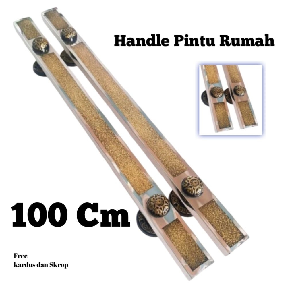 4 pcs handle 100cm,80cm,60cm,45cm handle pintu, handle pintu rumah.