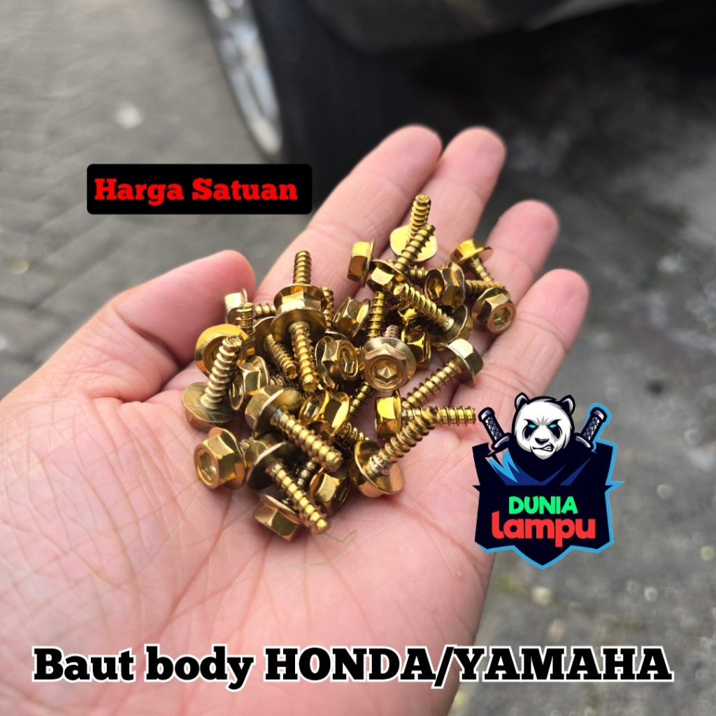 baut body stainless honda-baut body 2 kunci honda- baut titanium-baut variasi full body-baut body mo