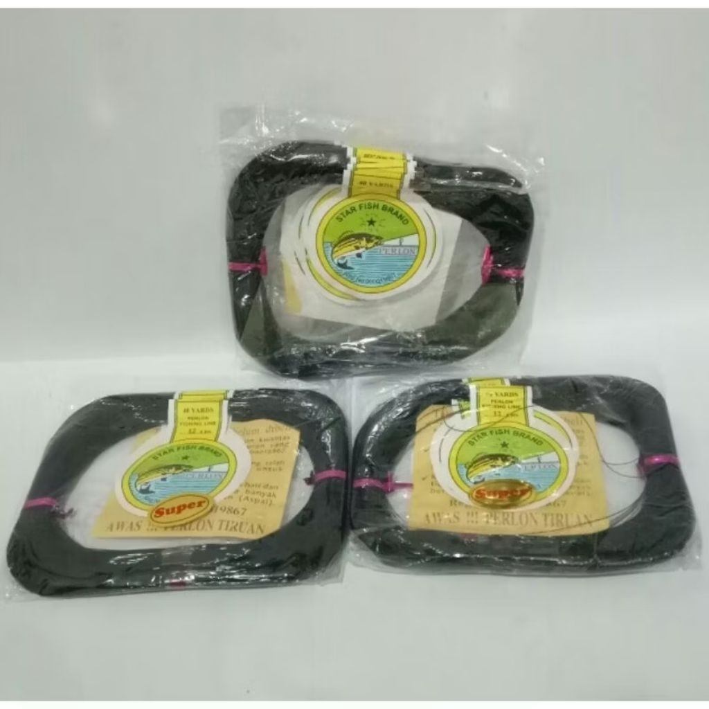 SENAR PANCING STAR FISH BRAND PERLON HITAM