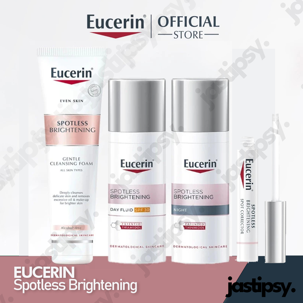 EUCERIN Spotless Brightening Series - Cleansing Foam Boosting Essence Serum Day Night Fluid Spot Cor