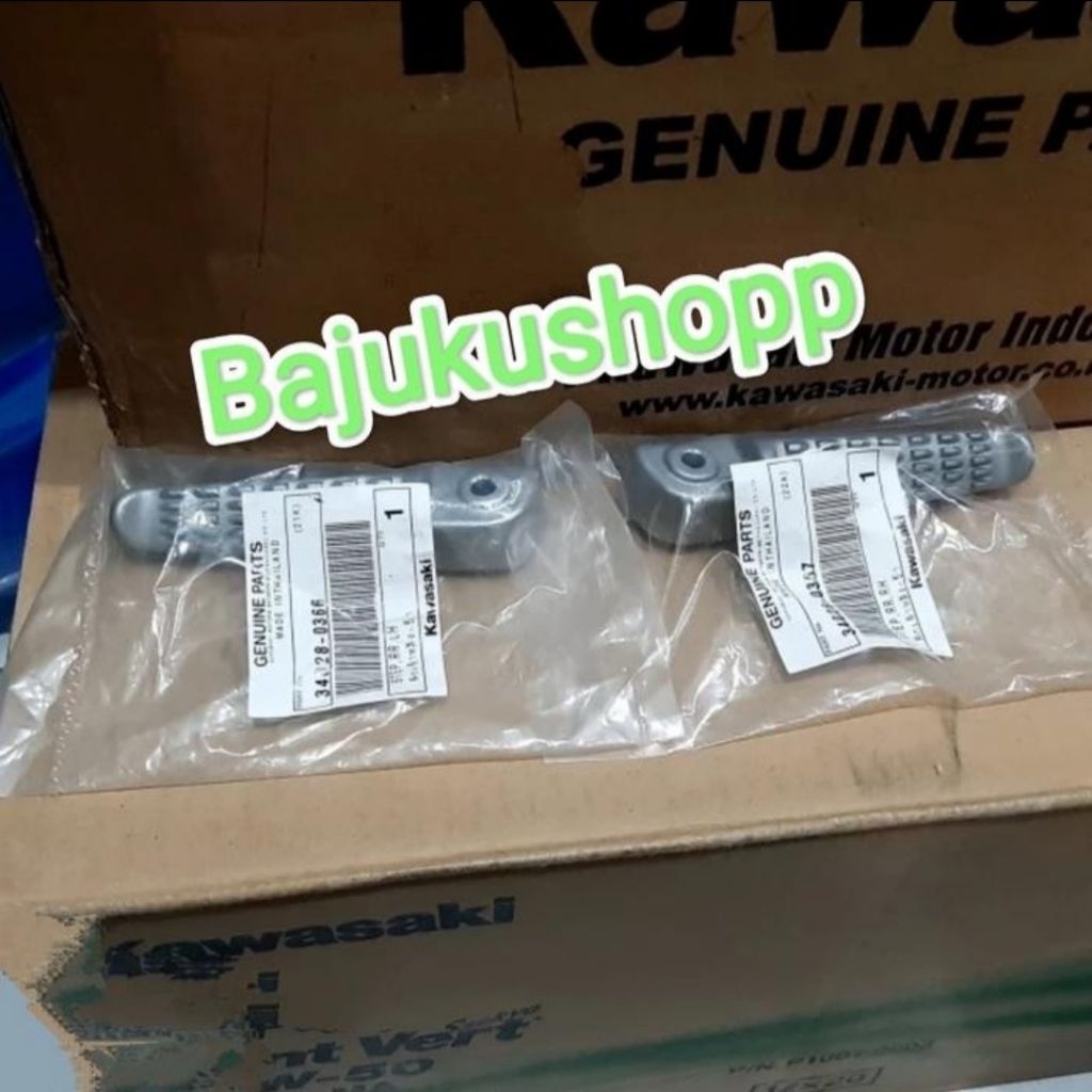 footstep step injekan kaki belakang set kanan kiri kawasaki ninja 250fi 250 fi new original