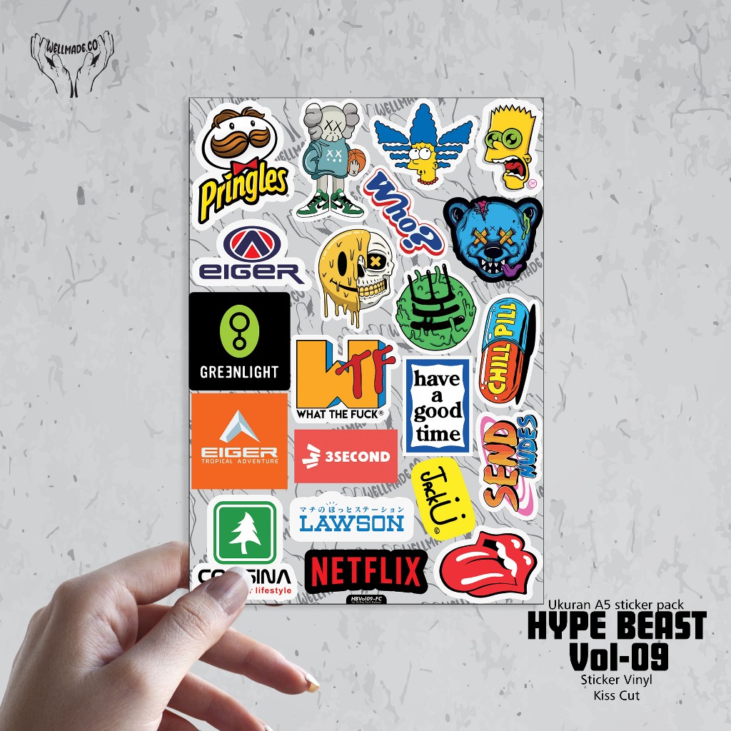 

Sticker Pack HYPE BEAST Tumblr Helm Laptop VOL9 FULL COLOUR