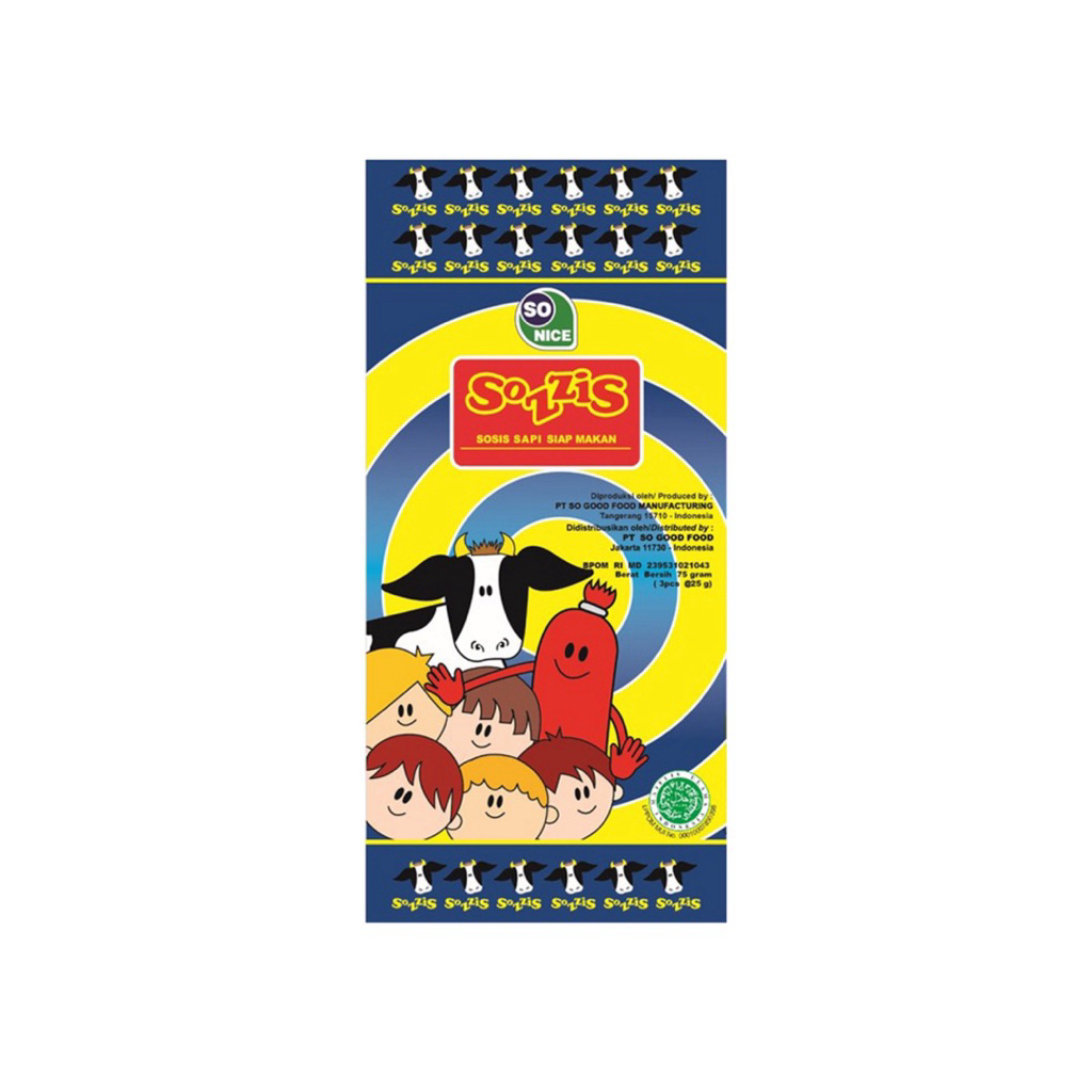

Sozzis Sosis Siap makan Sapi & Ayam 75 g