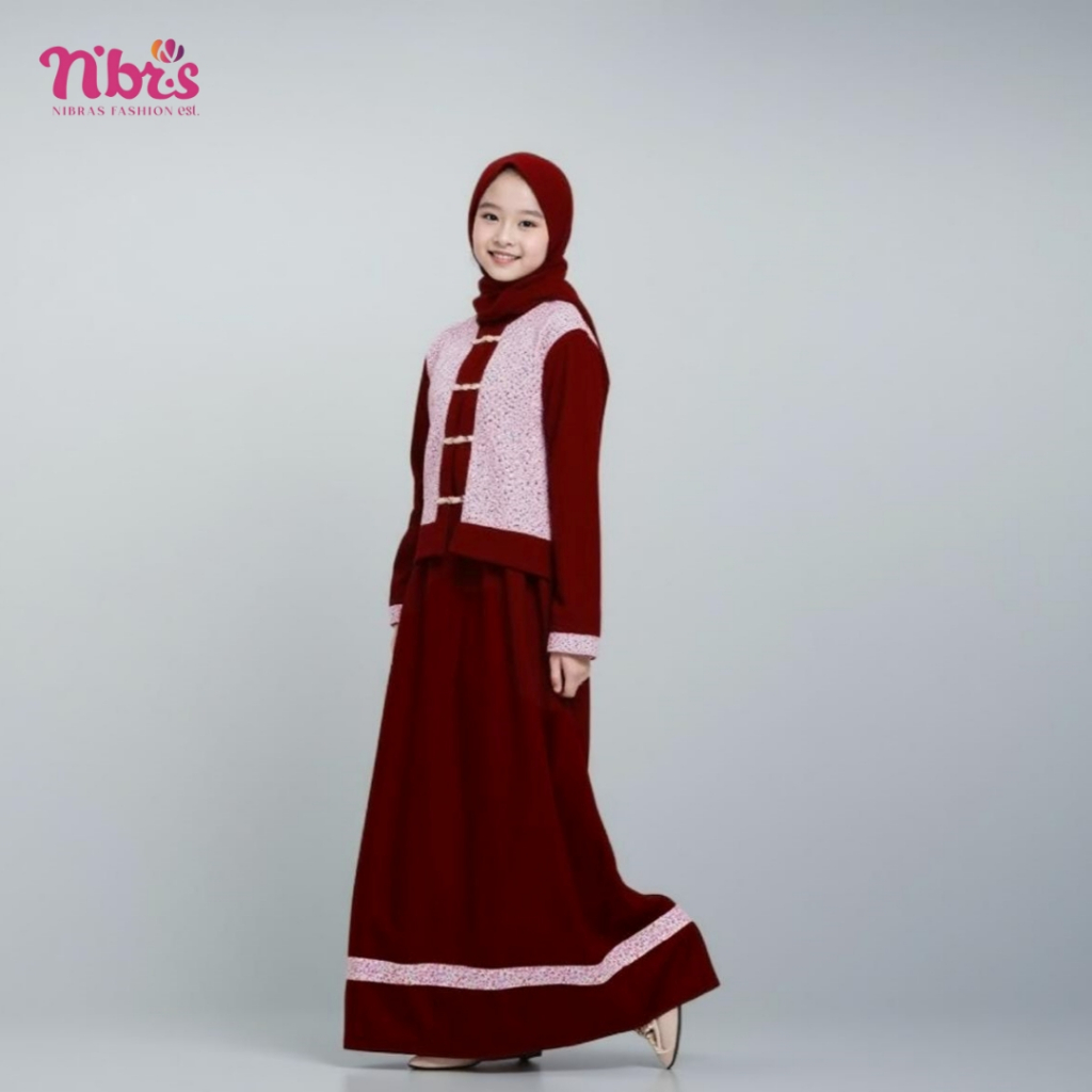 Baru Nibras Teen NT 65 Nt 065 Remaja Asian Series Gamis Inner Outer Toyobo set Premium