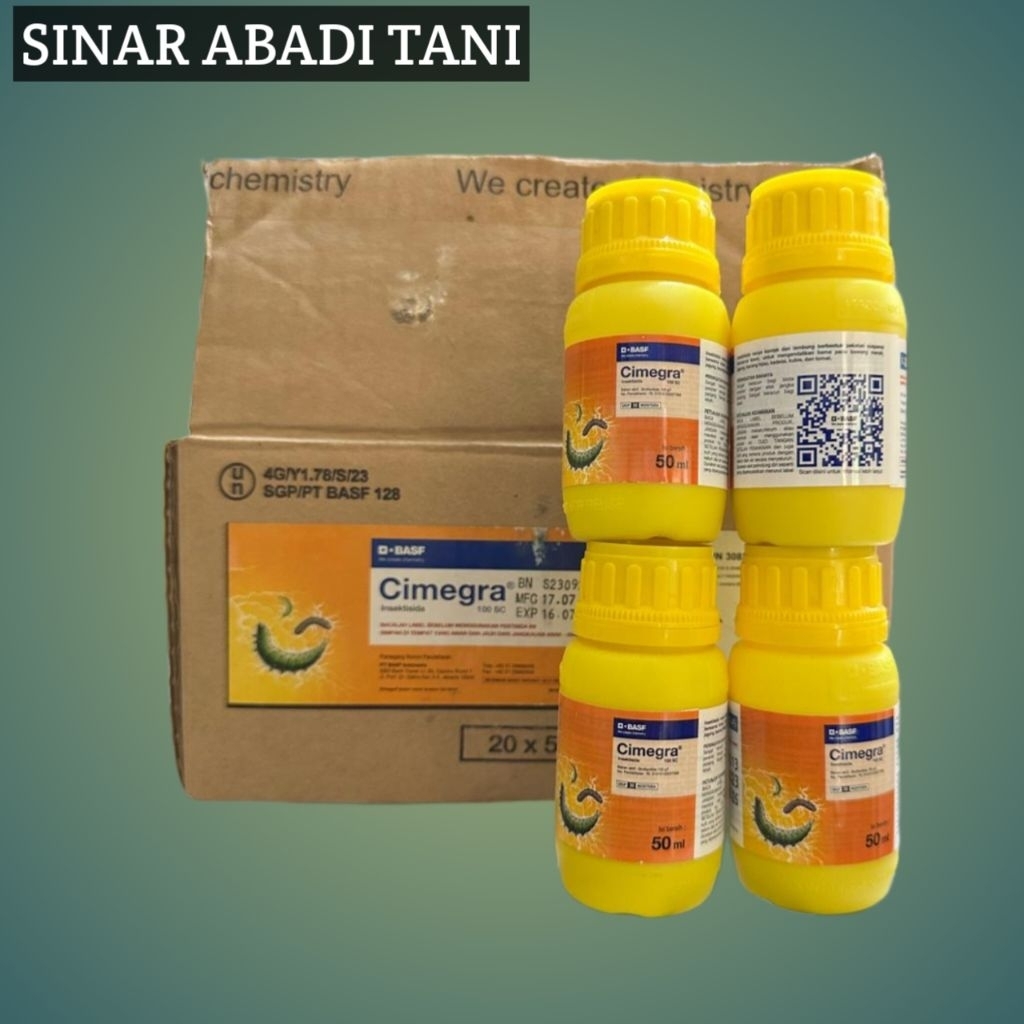 Insektisida Cimegra 100SC Kemasan 50ml (Ampuh Basmi Ulat Bor Cabai)